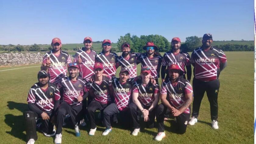 County Galway team at the County Galway v Burndennett Cricket Ireland National Cup Round 1 match