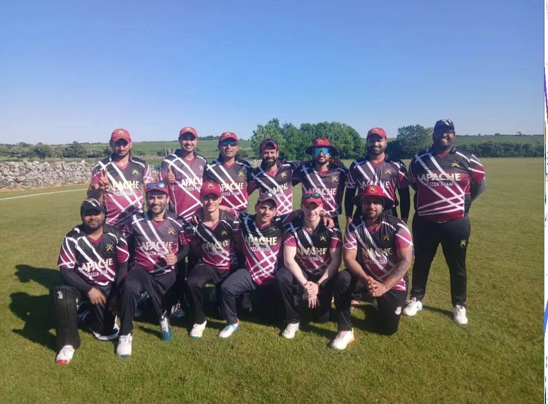 County Galway team at the County Galway v Burndennett Cricket Ireland National Cup Round 1 match