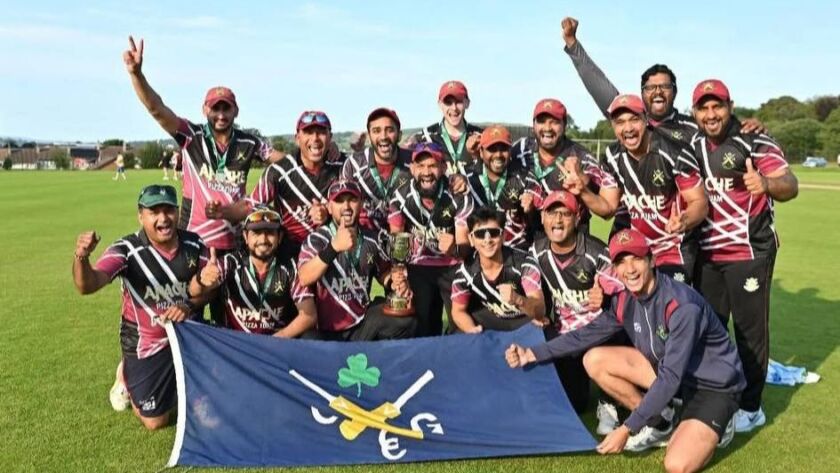 Galway cricket players celebrate historic National Cup win